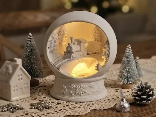 WINTER GLOBE 02 — Diorama Navideño Iluminado