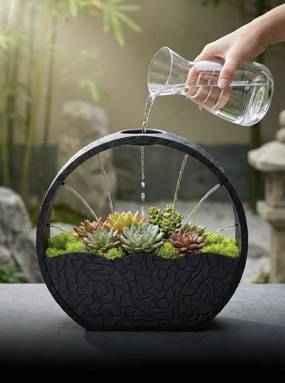ORBIT 03 — Jardinera Decorativa con Riego Integrado